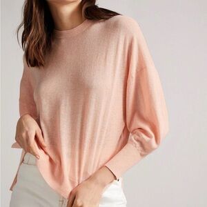 Ted Baker Linen Blend Nicci Jumper Pink Size 4